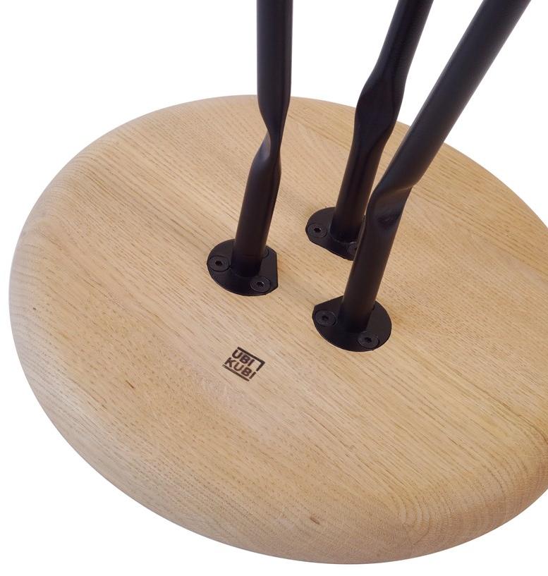 Askia Низкий круглый журнальный столик из дуба Bend 1.t03.ok.mbk - Вид №3