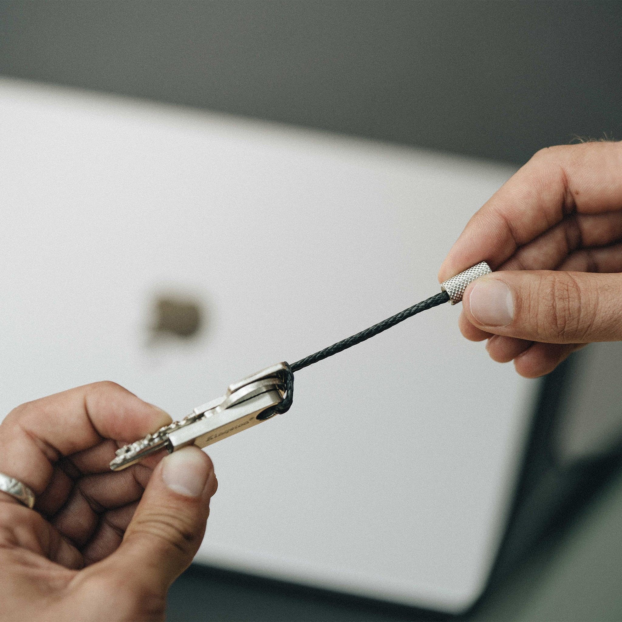 W205STE Брелок - Сталь Wingback  - Вид №4