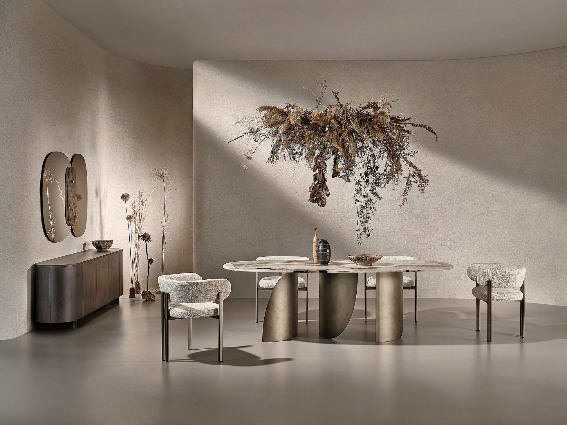 Овальный мраморный обеденный стол Naturedesign Главная ARCH-00113544 - Вид №2