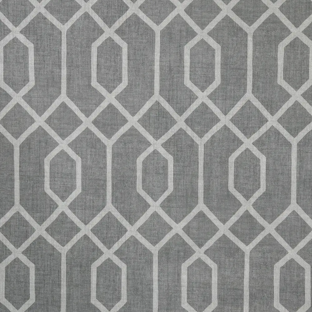 Штора на ленте «Артдеко» 145x260 см геометрия цвет серый SEASONS STLM-2189018 - Вид №1