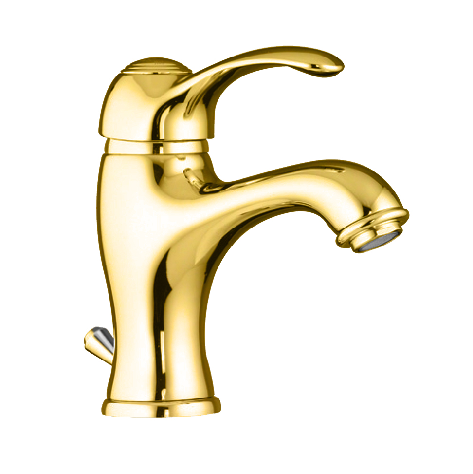 47OO5221 Смеситель на раковину , золото Fiore JAFAR 