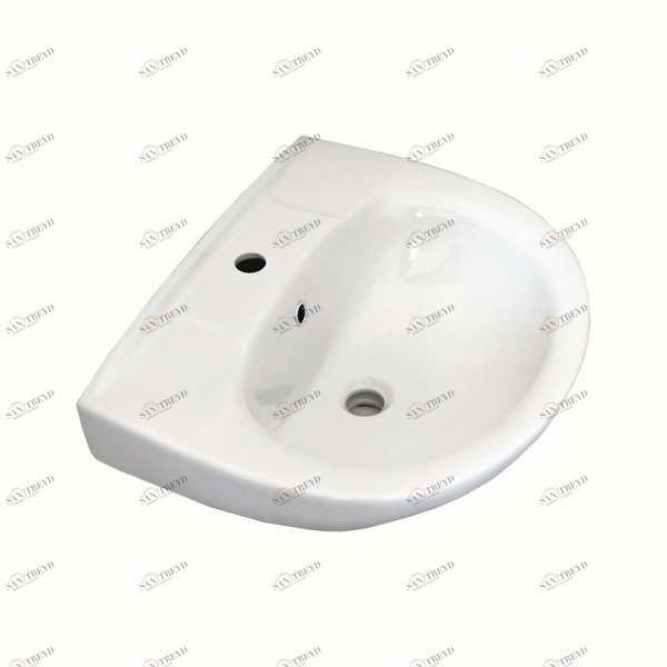 1015176 Подвесная раковина настенная круглая Лобненский Стройфарфор  белая 