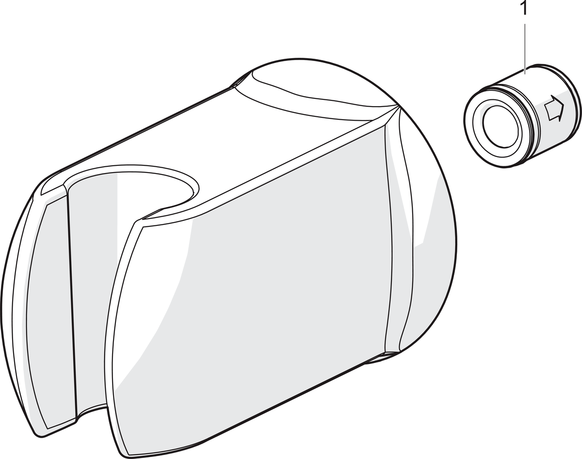 Oras 251310 Угловое крепление для душа 251310  Хром  - Вид №3