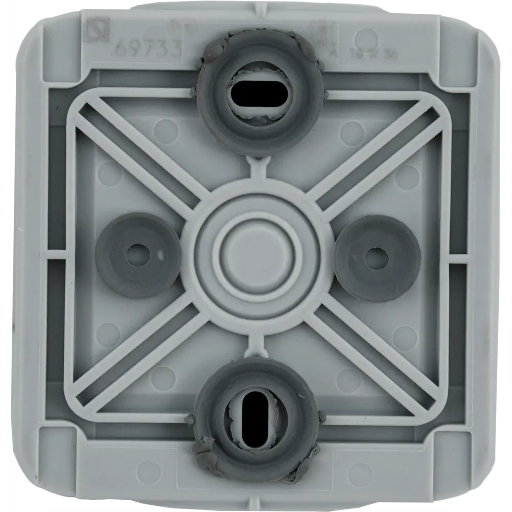 Розетка накладная Plexo с заземлением IP55 - IK07 16А в сборе, серая legrand STLM-2067464 - Вид №2