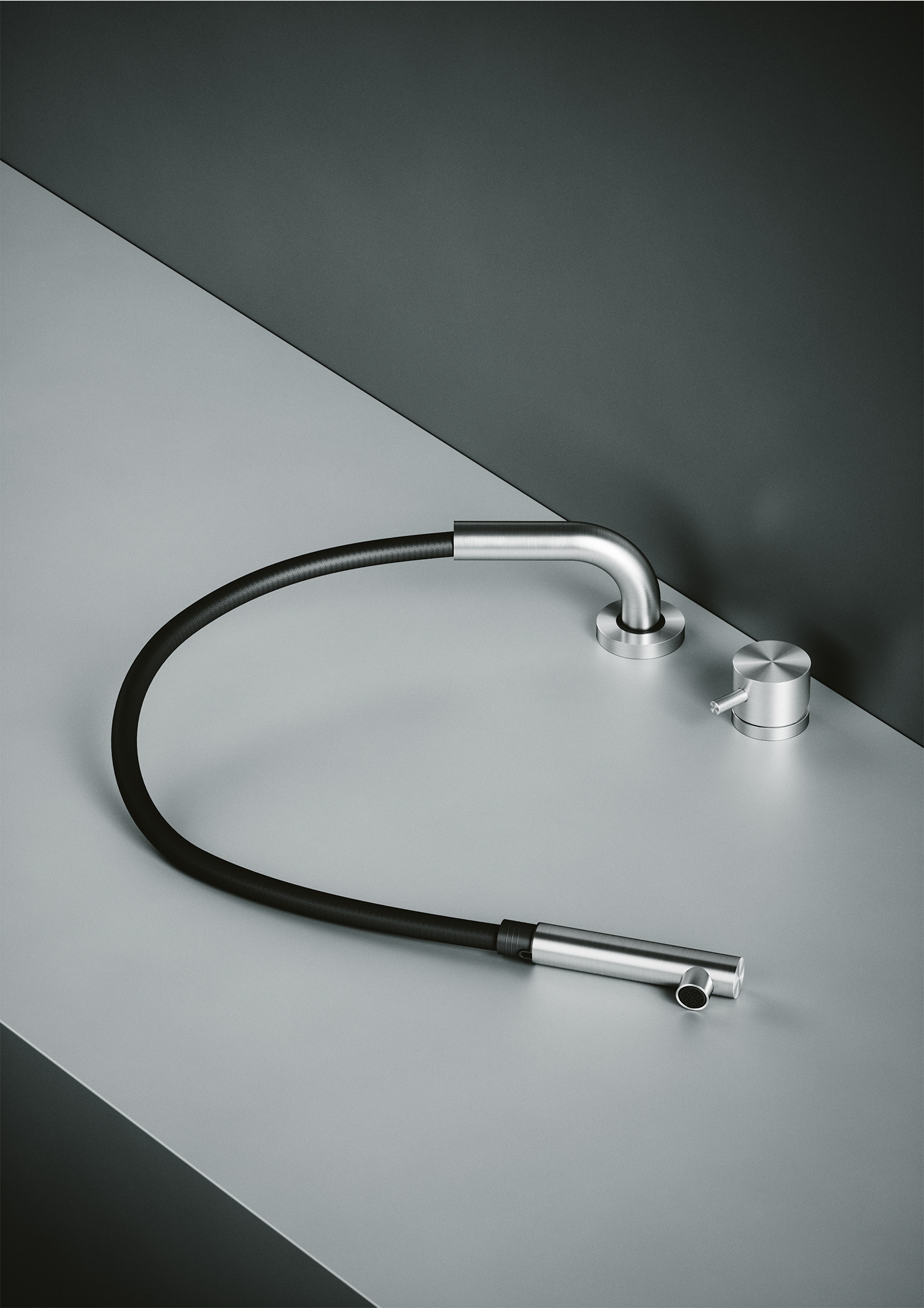 Inox. 443.12. Смеситель для кухни под ветром Quadrodesign - Вид №2