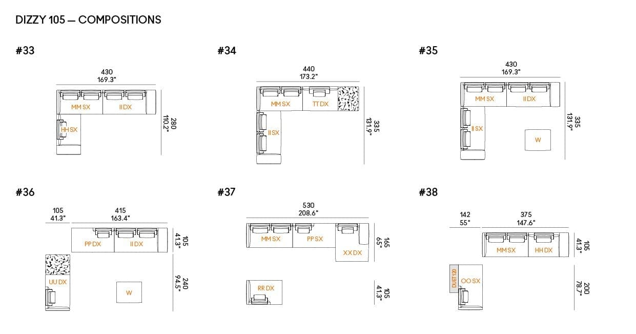 Секционный кожаный диван Casamania & Horm Dizzy ARCH-00010101 - Вид №5