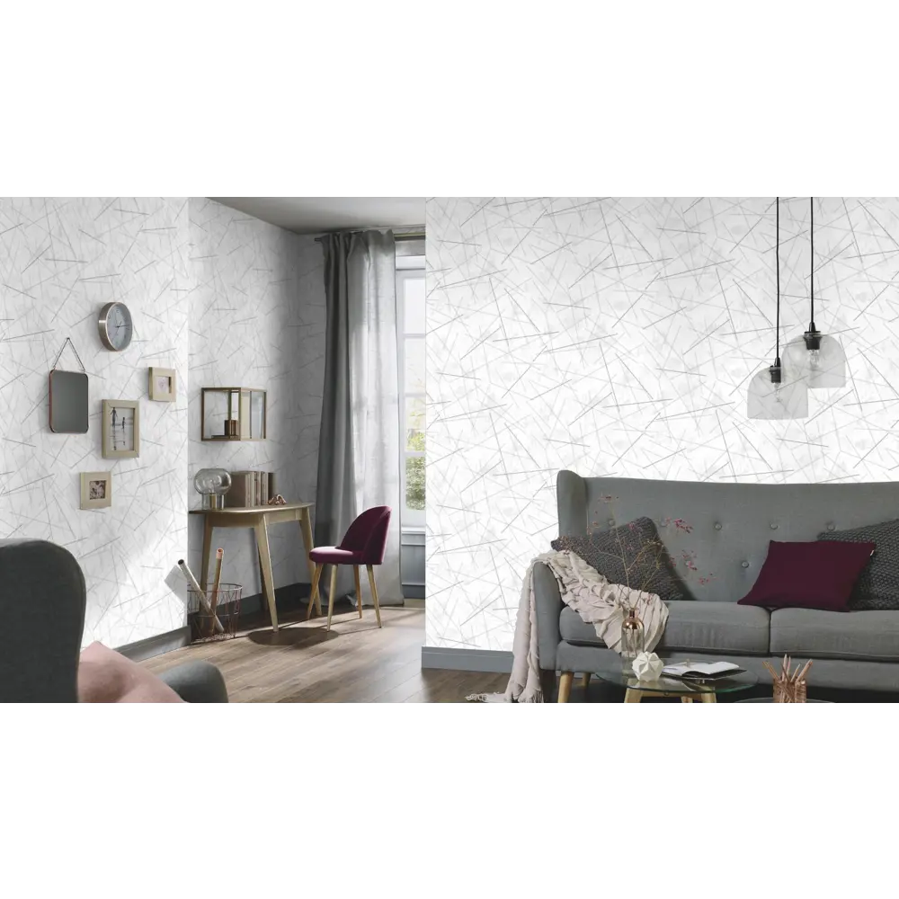 Обои флизелиновые Erismann Alexandria белые 1.06 м 3709-4 STLM-2143579 - Вид №4