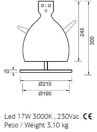 Керамическая настольная лампа ручной работы Novella Santreyd sun-id-1473304 - Вид №1