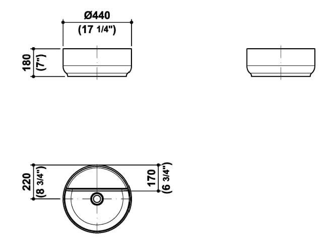 Круглая столешница из Cristalplant® biobased Zucchetti Beam ARCH-00028682 - Вид №10