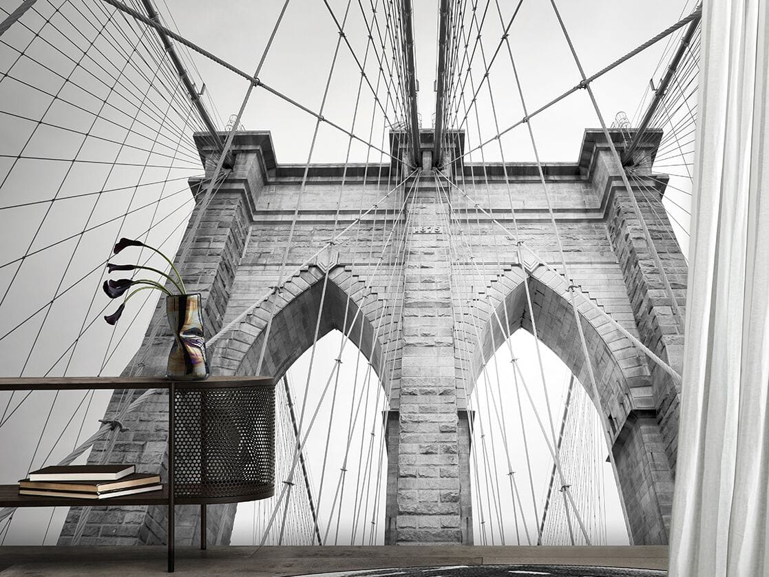 Обои trompe l'oeil N.O.W. Edizioni BLACK & WHITE / BROOK ARCH-00081086