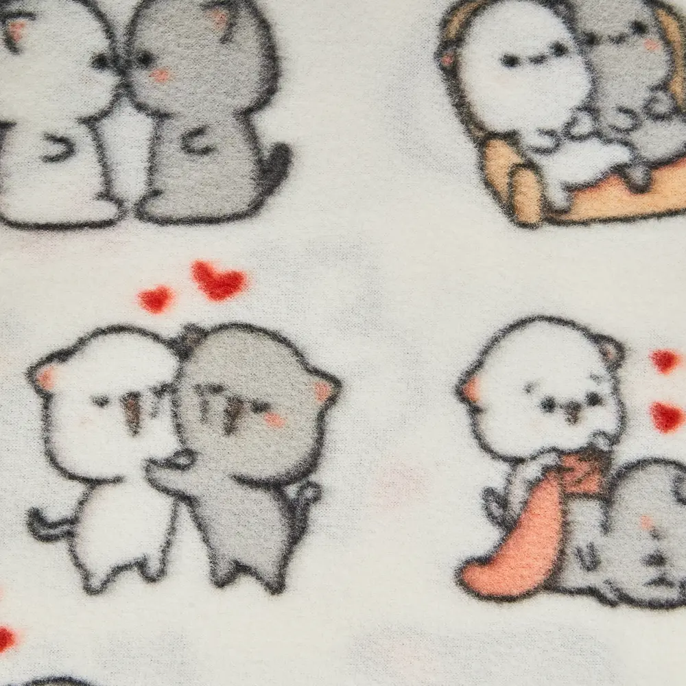 Плед Neko 120x150 см флис цвет белый Ardenza STLM-2046049 - Вид №1