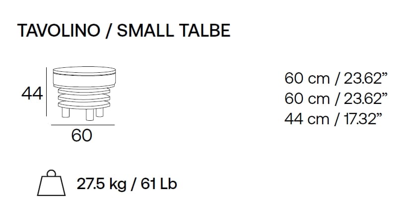 Круглый мягкий журнальный столик с лакированной столешницей из МДФ Adrenalina Roche ARCH-00105018 - Вид №3