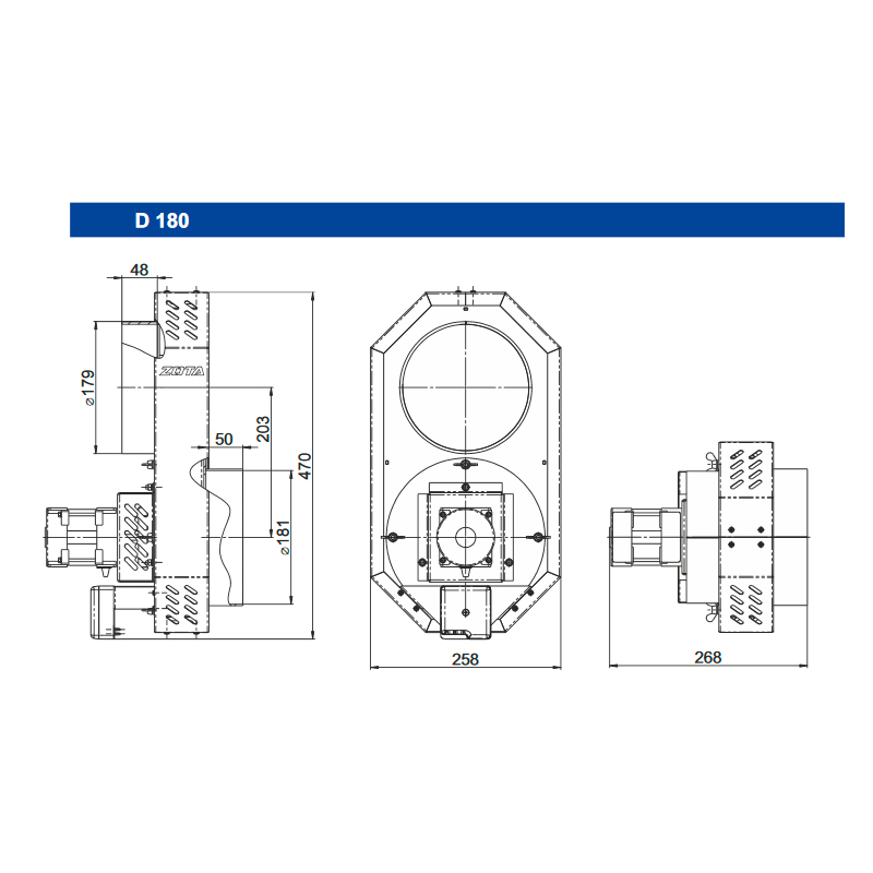 Дымосос Zota D 180 ZOTA_ZOTA ДЫМОСОСD180 - Вид №3
