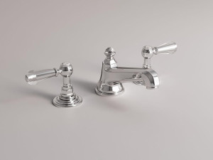 Смеситель для раковины с 3 отверстиями для пола с автоматическим сливом