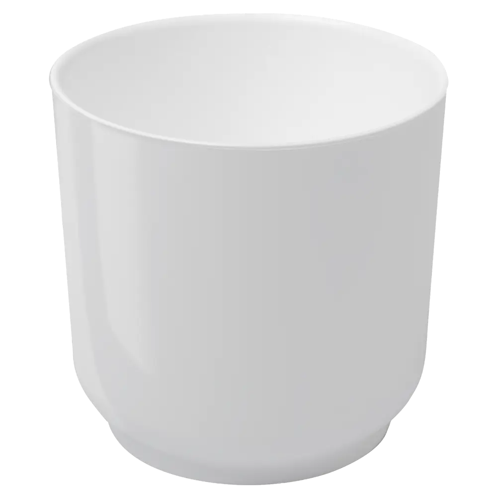 Кашпо Evergreen Design Дельта 22x22x22 см v6.4 л пластик белый 89453006 STLM-2089779