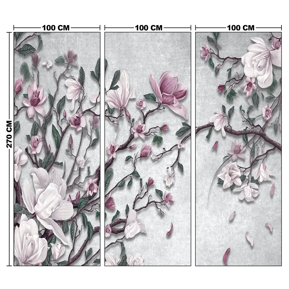 Фотообои Цветущий сад флизелиновые 300x270 см L13-558 FBRUSH 3D FLIZART STLM-2198368 - Вид №4