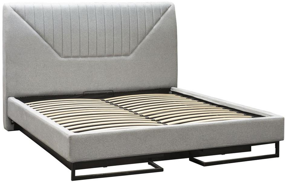 30663 Кровать с ортопедическим основанием и ящиком 1.8 Loft Alberta Браун R-HOME 401720452h_Браун - Вид №2