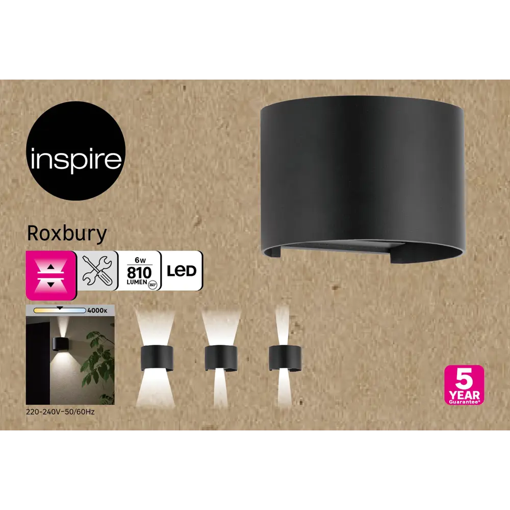 INSPIRE Roxb — светодиодный светильник с датчиком движения 84693000 STLM-0913016 - Вид №5