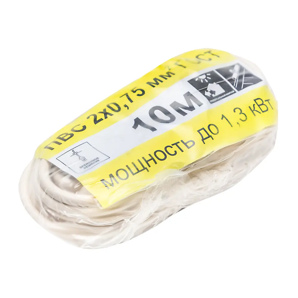 Провод Камкабель ПВС 2x0.75 10 м ГОСТ цвет белый 81933772 STLM-2122284  - Вид №4