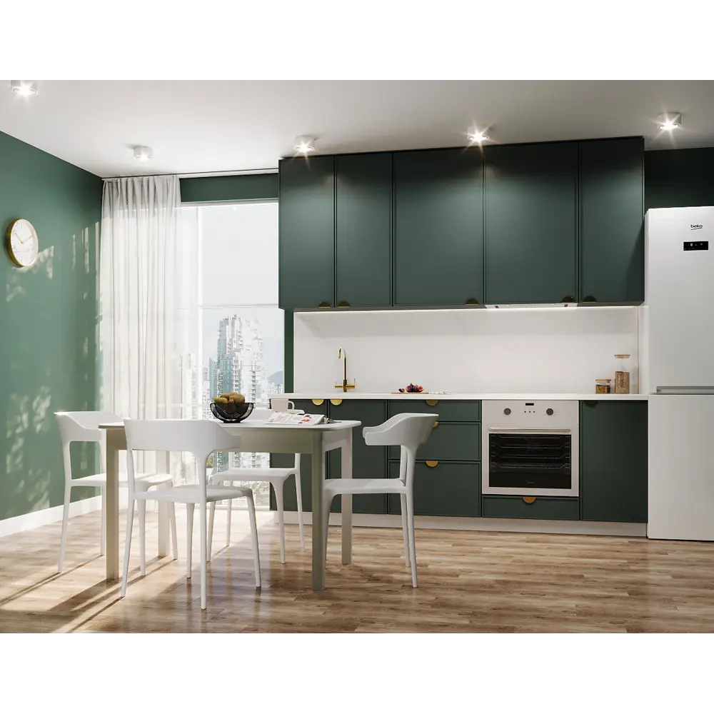 Фальшпанель для кухонного шкафа Инта 58x77 см KONSENSA МДФ цвет зеленый Инта зелёная STLM-2103078 - Вид №4