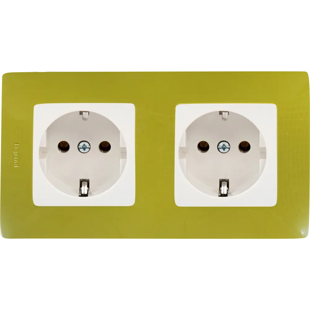 Рамка для розеток и выключателей Legrand Etika 2 поста, цвет зеленый папоротник STLM-2128358 - Вид №2