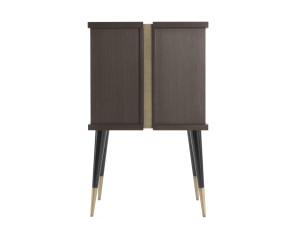 Деревянный барный шкаф со встроенным освещением