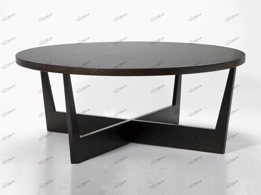 Duvivier Canapés Круглый журнальный столик из дуба sun-id-1464292