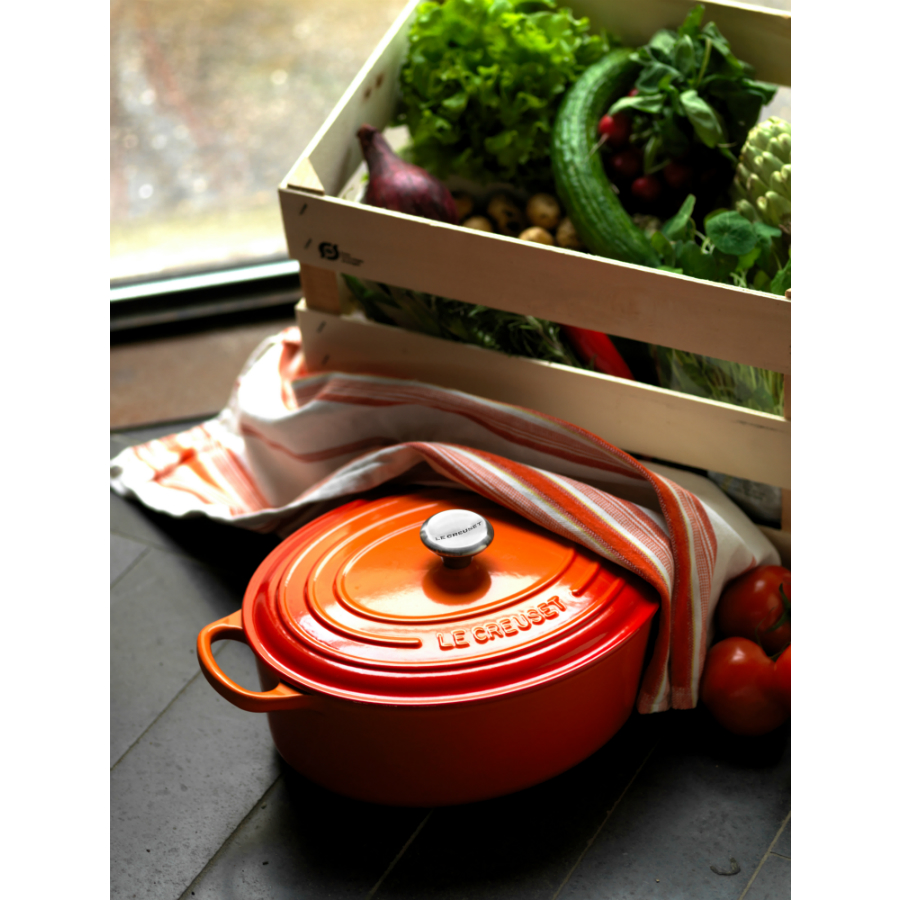 Утятница чугунная Le Creuset, Ø27 см, оранжевая 21178270902430 - Вид №1
