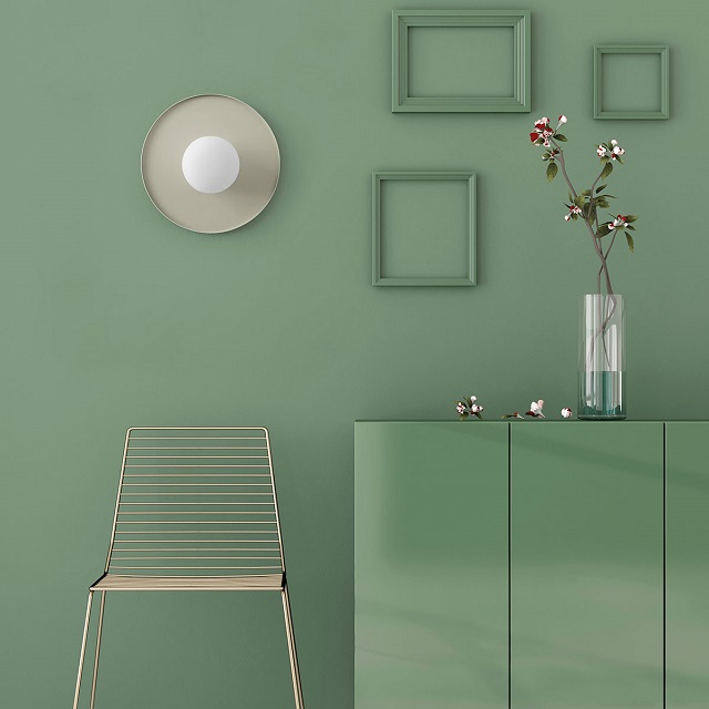 Miloox 1744.180 Настенный светильник на жемчужно-серой металлической раме POT  - Вид №1