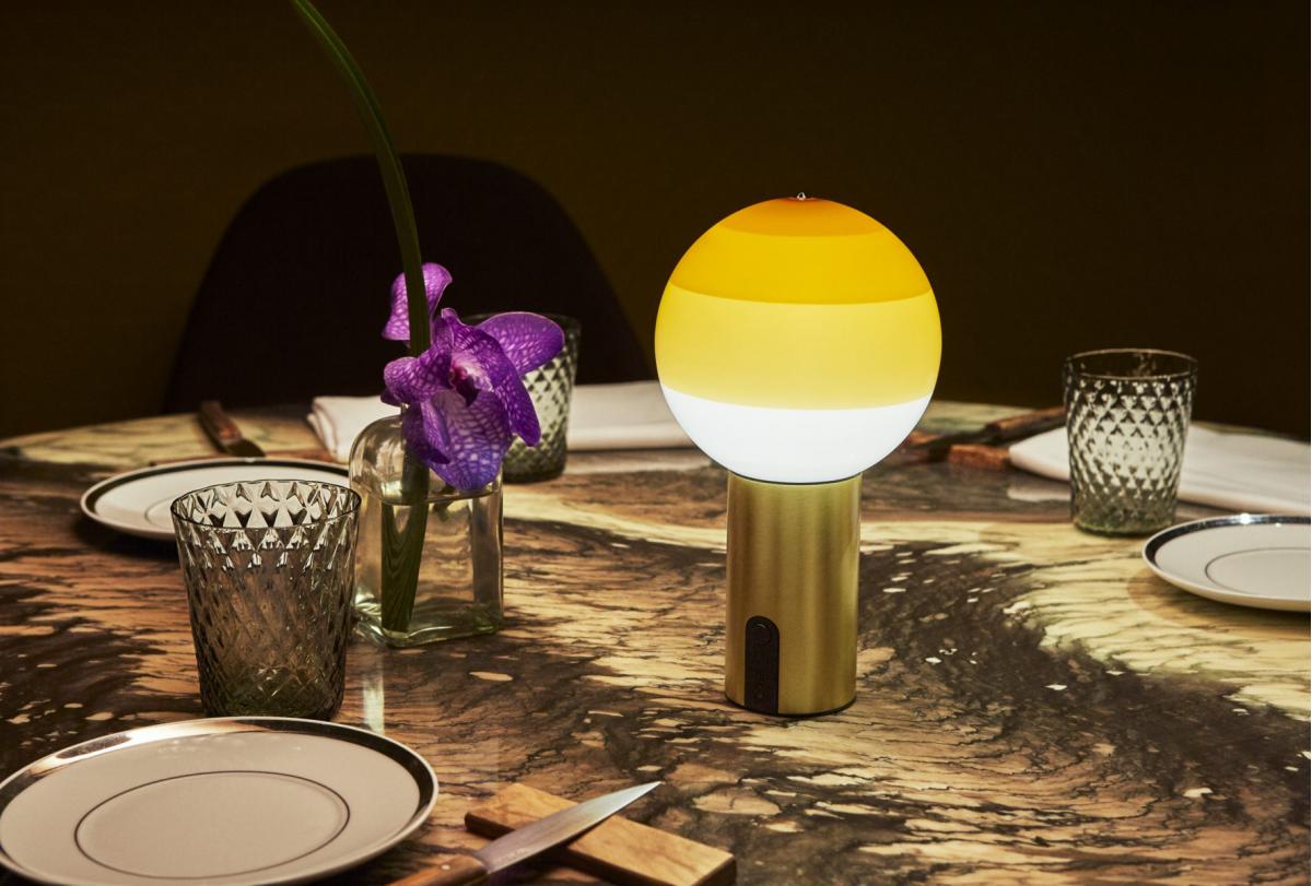 085749 Настольный светильник Portable розово-графитовый Marset Dipping Light  - Вид №4