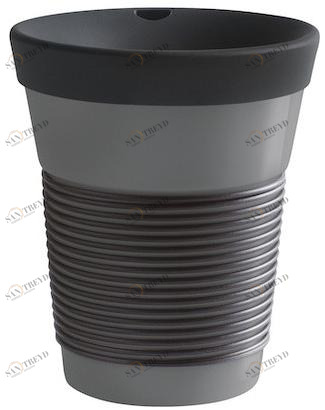 23A219A22615C MG Cupit пойти кружок 0,35 л с питьевой крышкой волшебной ручкой мягкой черной и серой Kahla-porzellan 