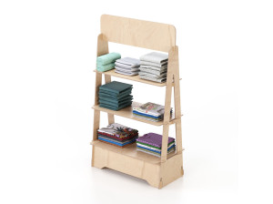 Деревянная напольная стойка дисплея