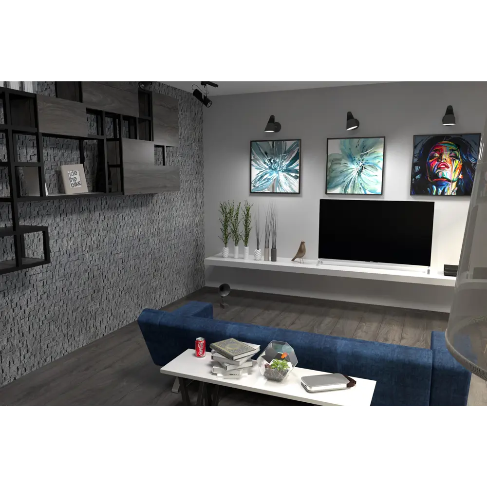 MONTE ALBA Декоративная плитка «Пикс Стоун» серая под каменную мозаику 82127097 STLM-0019939 - Вид №5