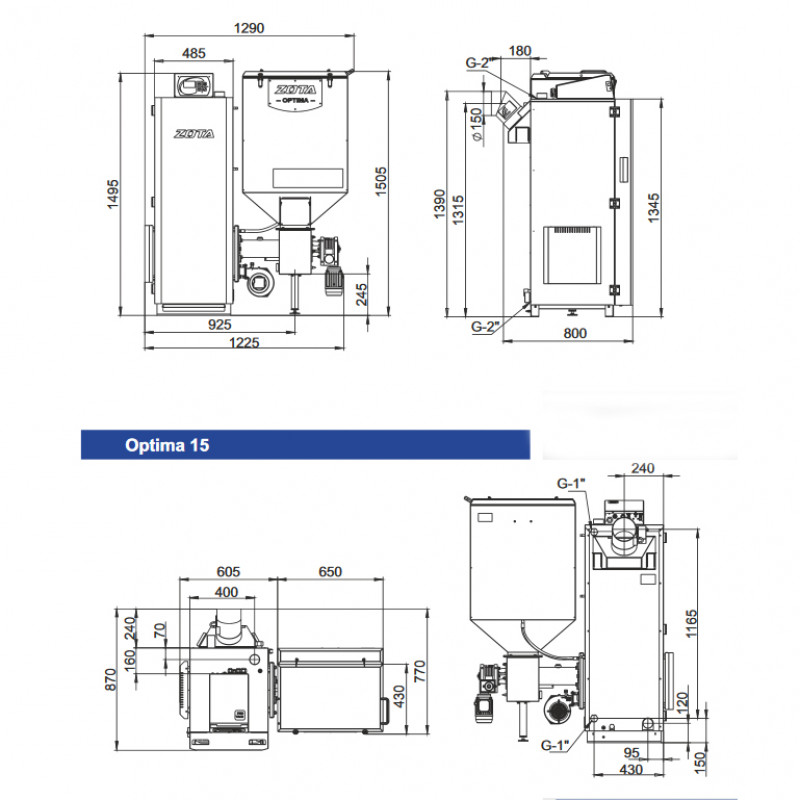 Котел отопления  Zota Optima 15 OPTIMA15 - Вид №6