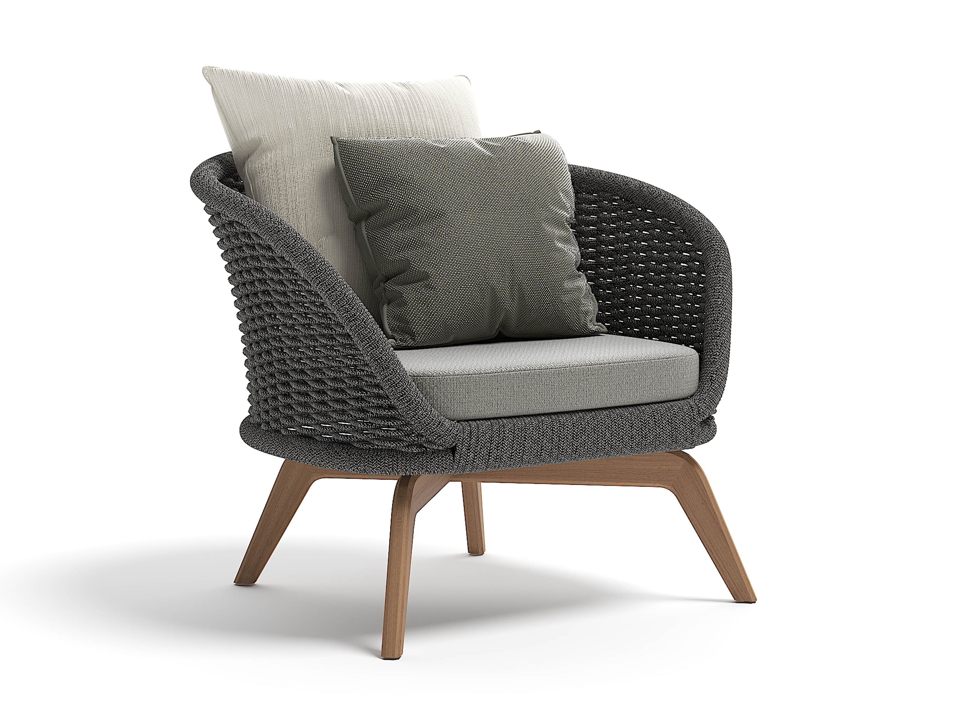 Кресло для сада из акриловой ткани с подлокотниками Atmosphera Ludo ARCH-00068173