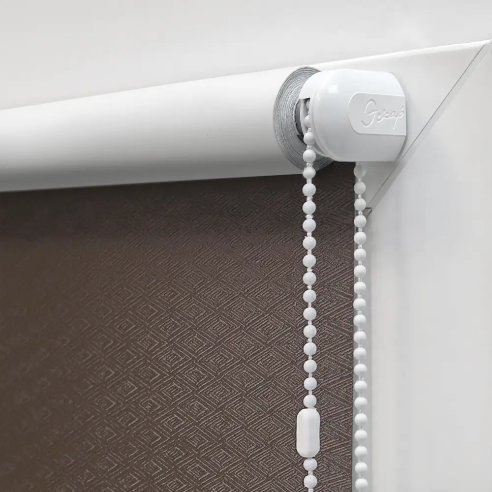 Штора рулонная блэкаут Ромб 70x160 см коричневая ЭСКАР STLM-2122810 - Вид №1