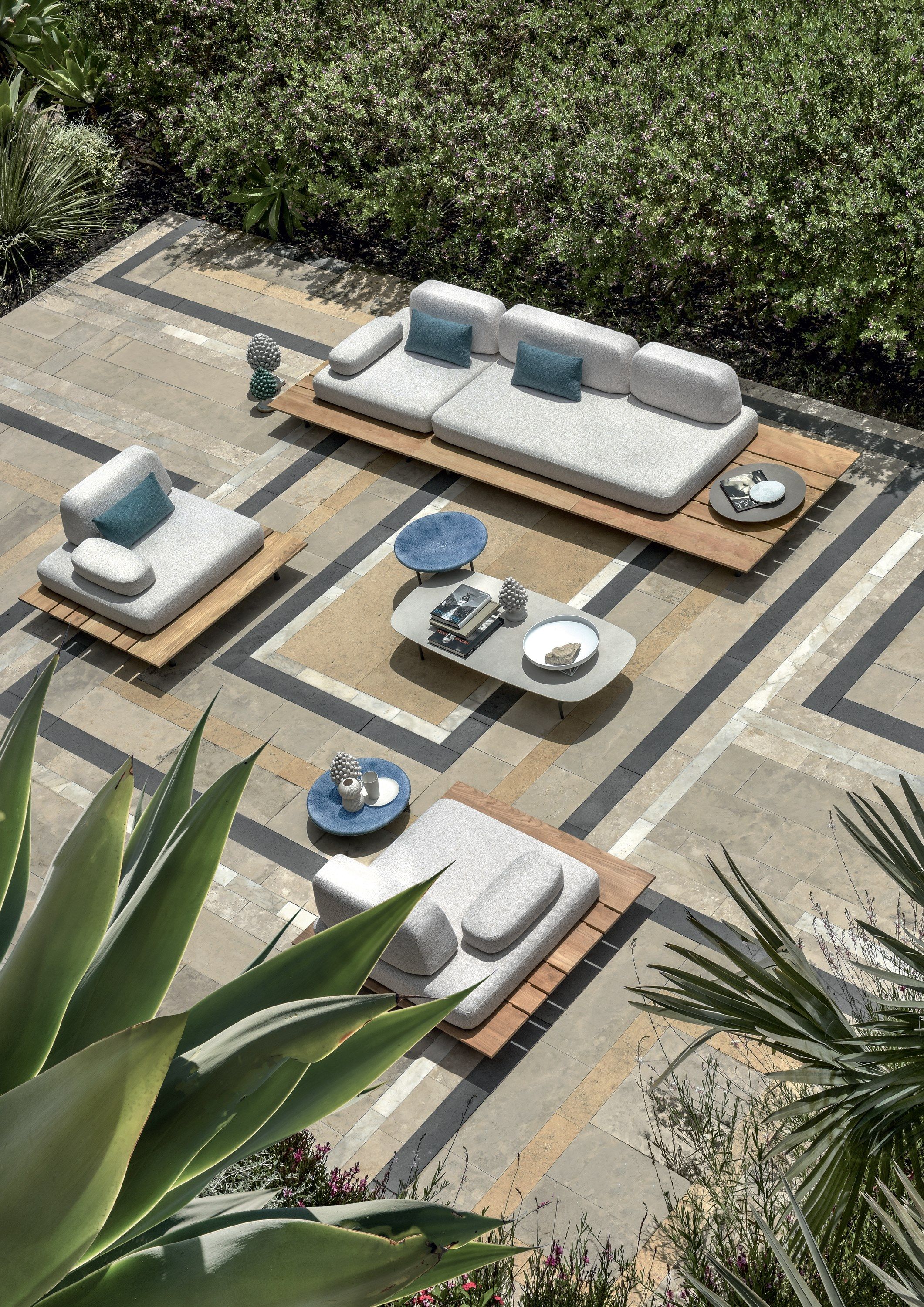 Ткань сад диван Ethimo Calipso ARCH-00026131 - Вид №9