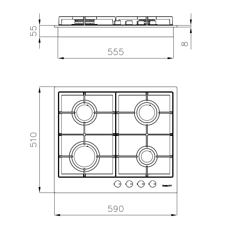 7004082 Варочная панель Urban 7004082 Fosterspa  - Вид №1