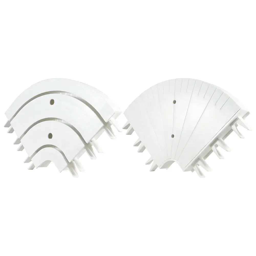 Соединитель для карниза трехрядный KREAFORTA пластик цвет белый 2 шт STLM-2083765