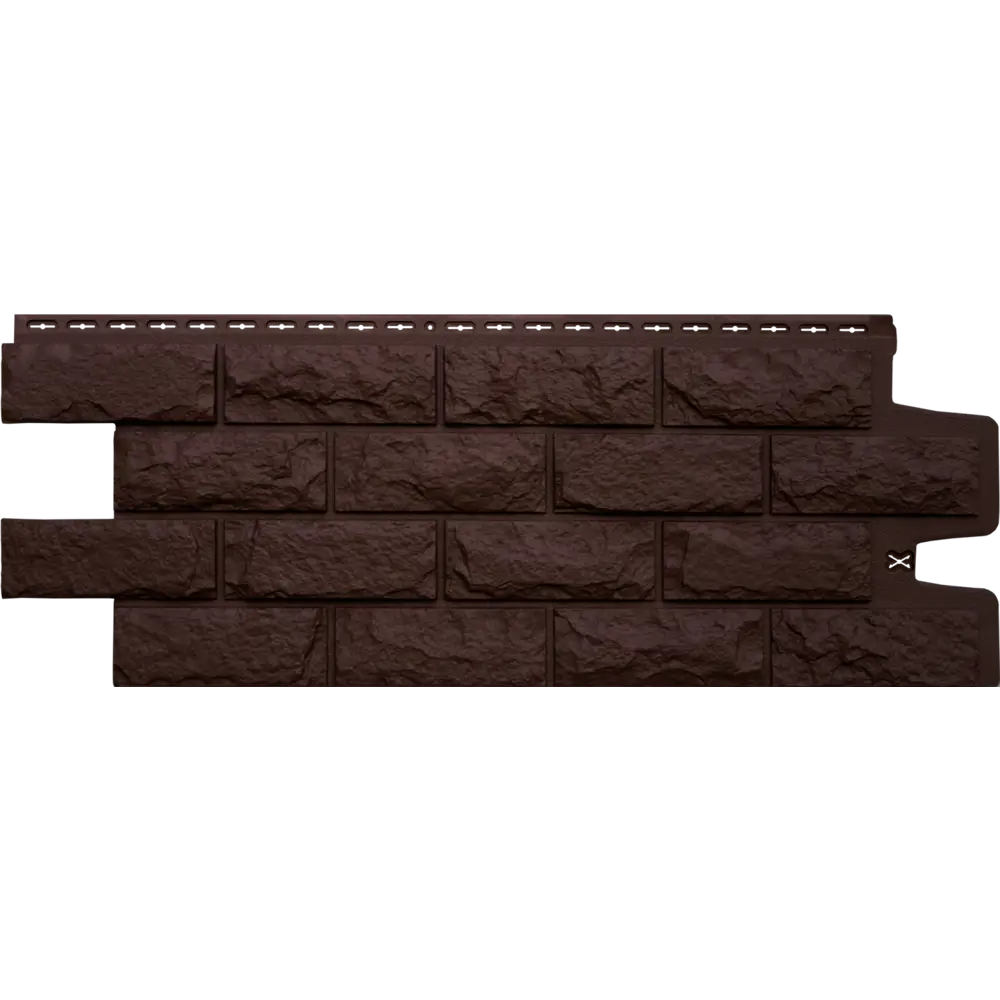 Фасадная панель Grand Line Колотый камень 992x392 мм шоколадный 0.39 м² CLASSIC STLM-2170864