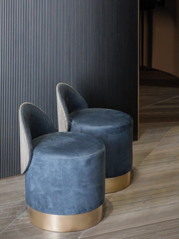 Круглый пуф из нубука Shake Hege ARCH-00065323 - Вид №2