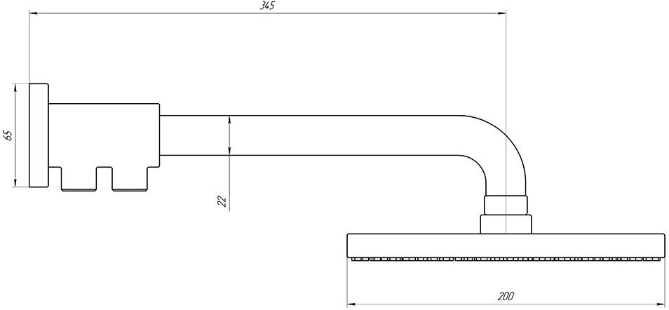 Paini Maggiore 50CR759TCARE20ET8 верхний накладной душ  - Вид №6