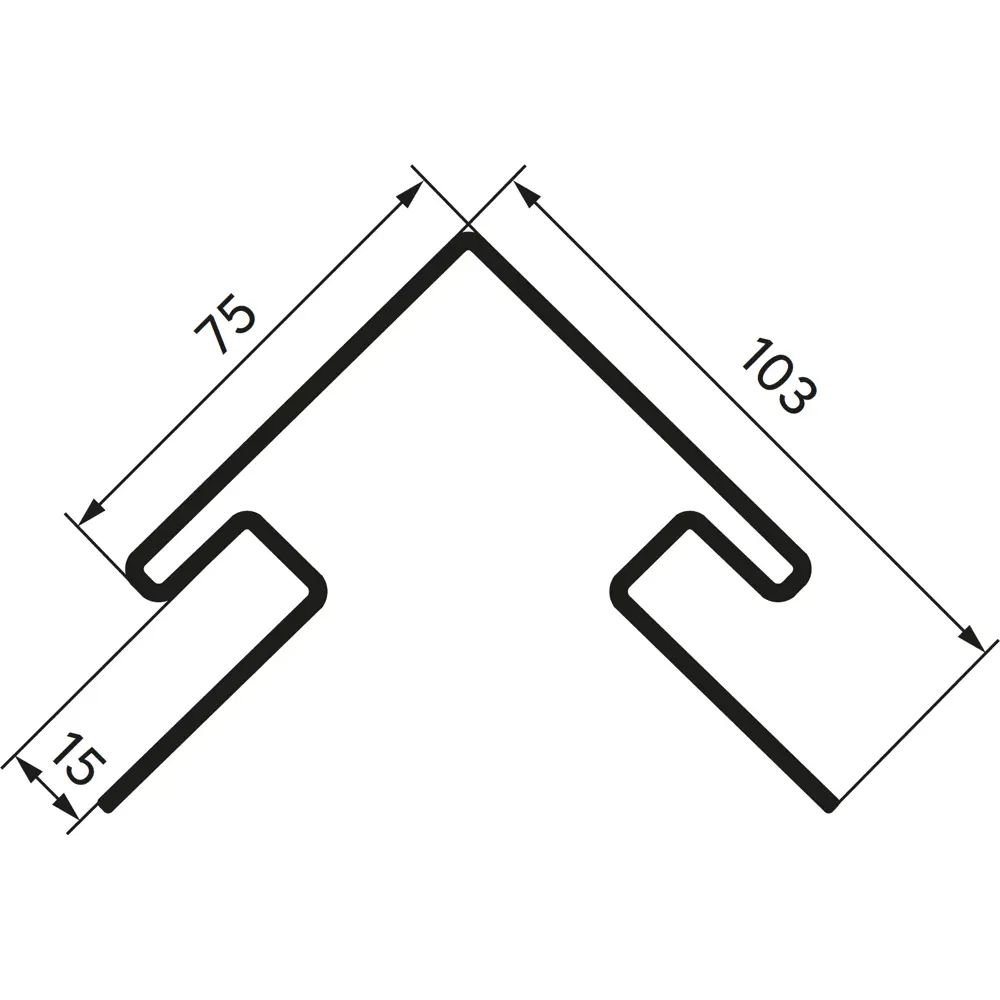 Угол наружный для фасадных панелей MONLID цвет белый 3 м STLM-2197556 - Вид №1