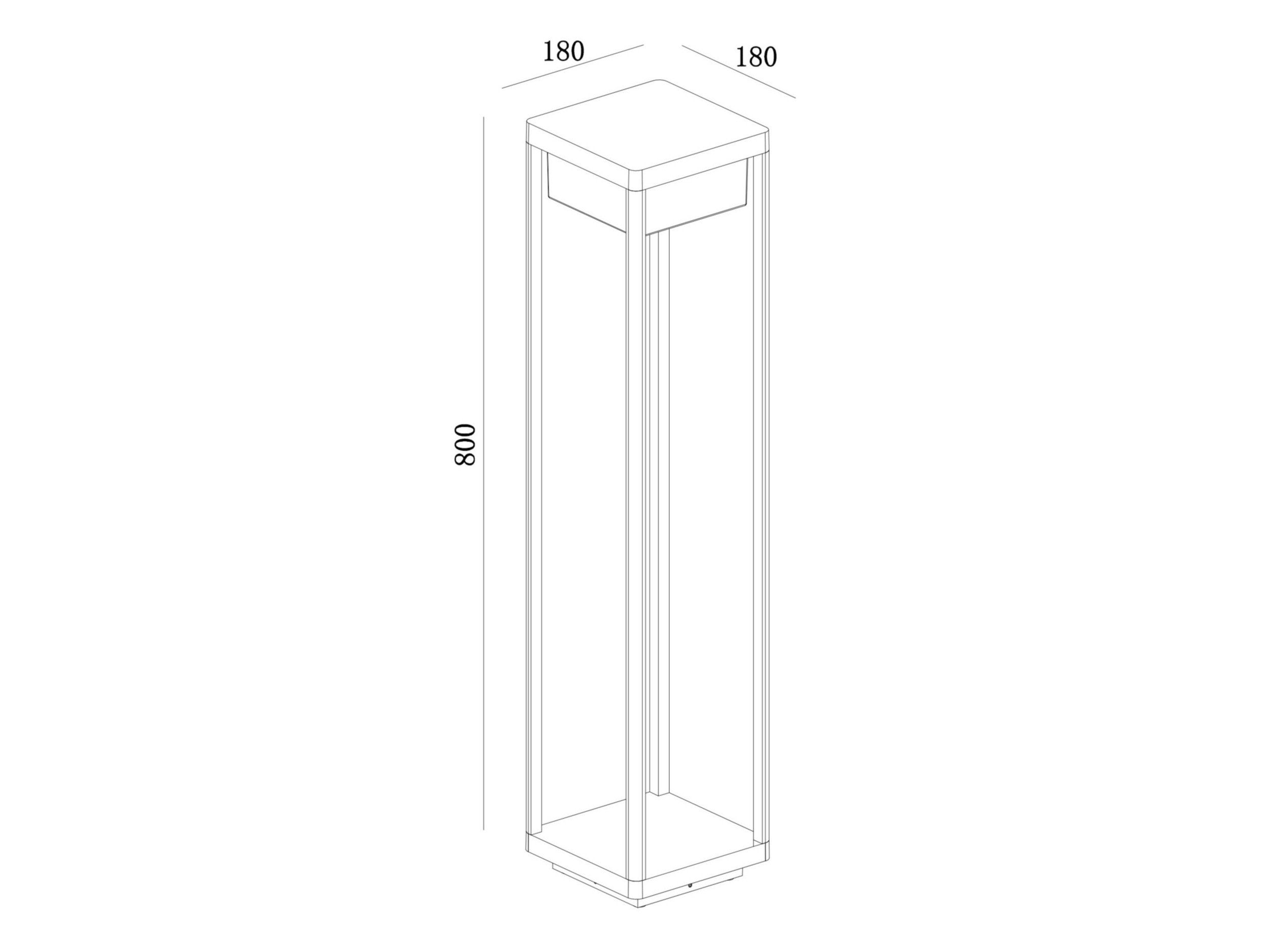 Алюминиевый светодиодный световой столб Maytoni Бейкер-стрит ARCH-00053706 - Вид №5