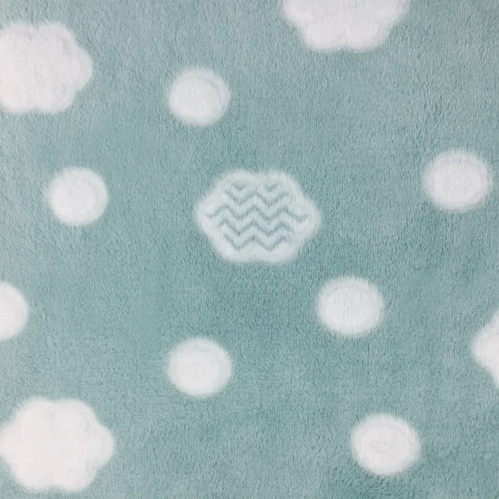 Плед «Облака» 140x200 см фланель цвет синий Santreyd STLM-2045564 - Вид №1