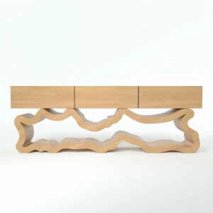 Консоль с 3 ящиками 57х160 см дуб "Эклер" ODINGENIY  00-3885830 Беленый дуб;бежевый