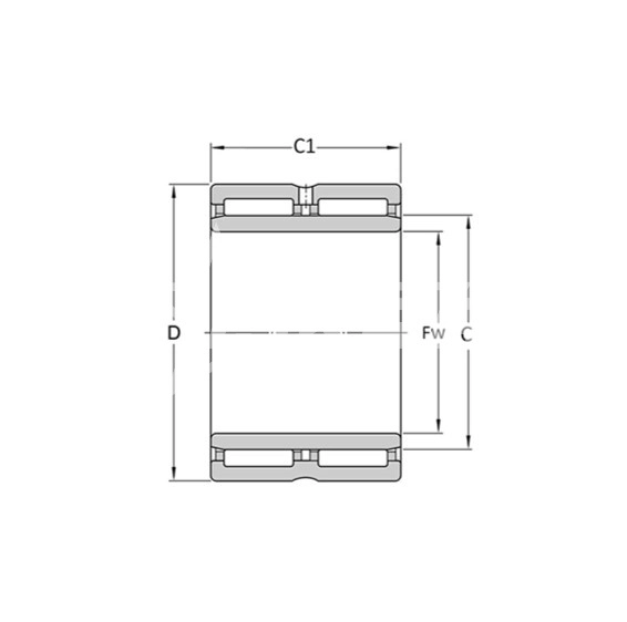 IS1579 Подшипник NA4908-2RS ISKRA  - Вид №1
