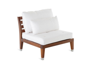 Садовое кресло из красного дерева и акриловой ткани