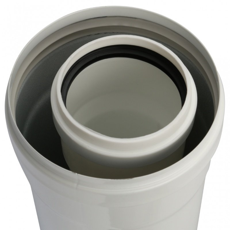 Труба дымохода STOUT коаксиальная 60/100  500 мм для конденсационных котлов SCA8610000500 - Вид №2