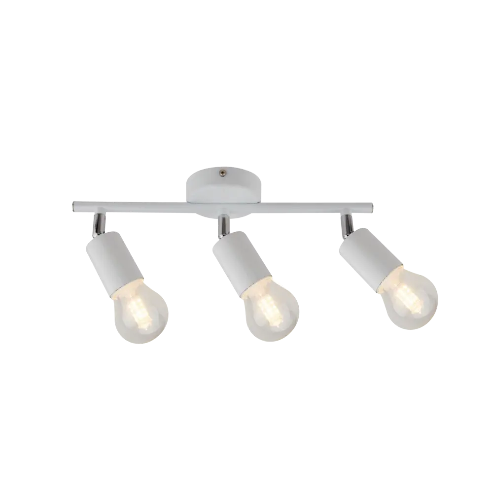 Спот поворотный Basico прямой, 3 лампы, 9 м2, цвет белый Santreyd STLM-2068055